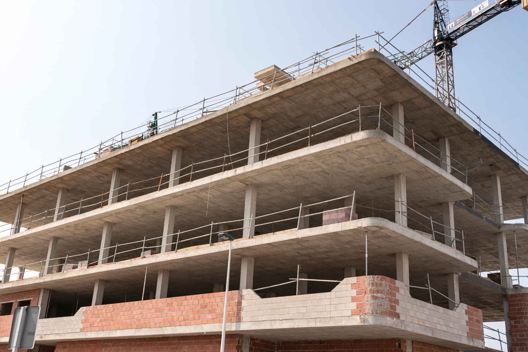 Estructura del residencial de 124 viviendas que estamos construyendo en Santa Pola
